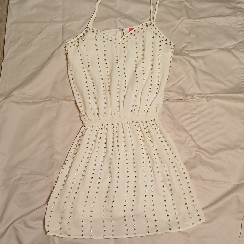 Pookie & Sebastian Cream White Dress Medium
